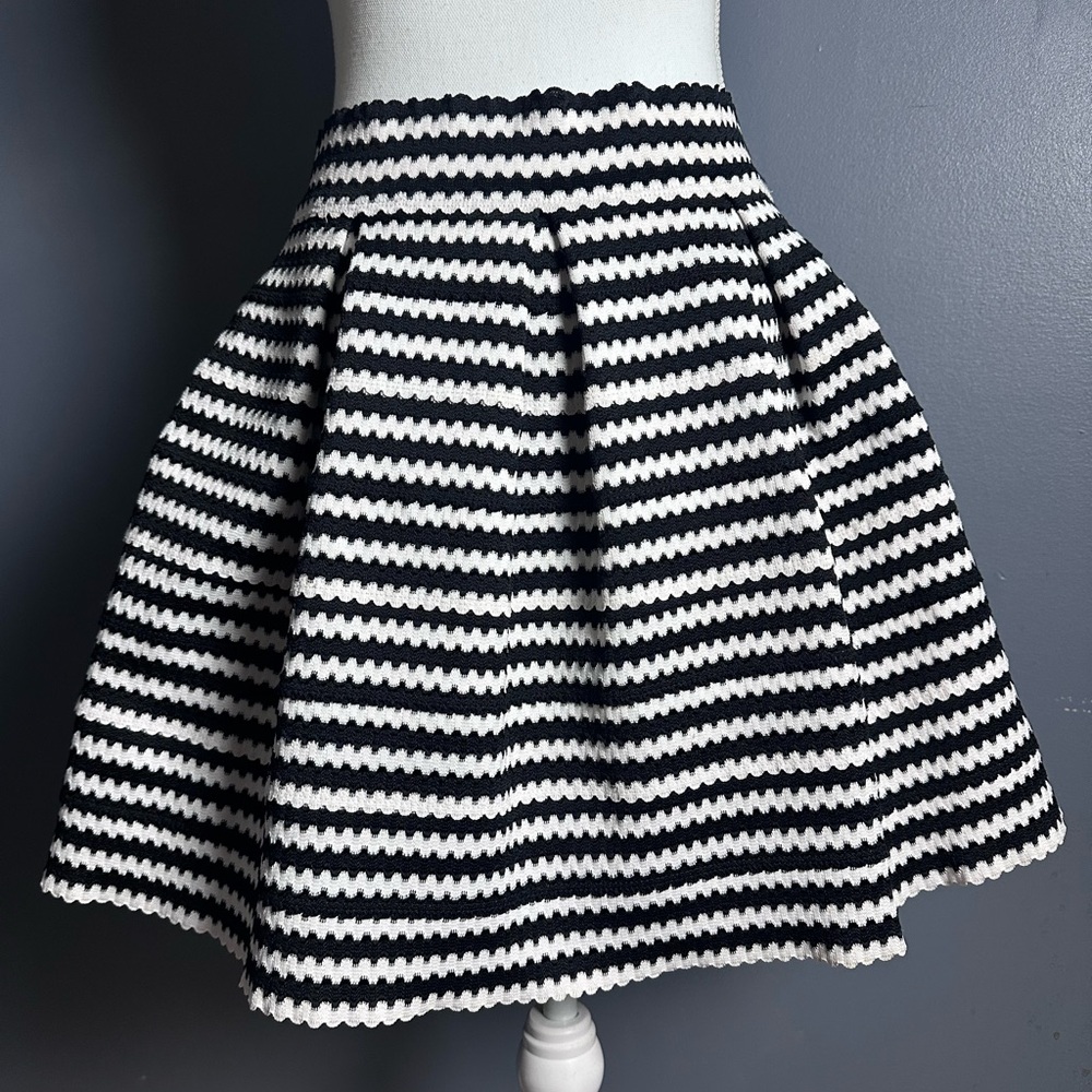 Express Box Pleated Structured Skirt Size Small - image 2